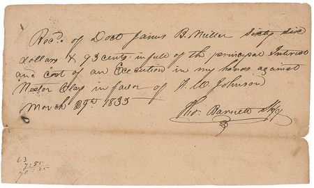 Lot #77 Texas Declaration of Independence Signers - Image 2
