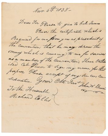 Lot #77 Texas Declaration of Independence Signers - Image 4