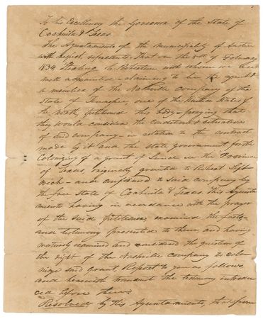 Lot #3 William Barret Travis