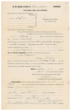 Lot #220 Western Arrest Warrants - Image 2