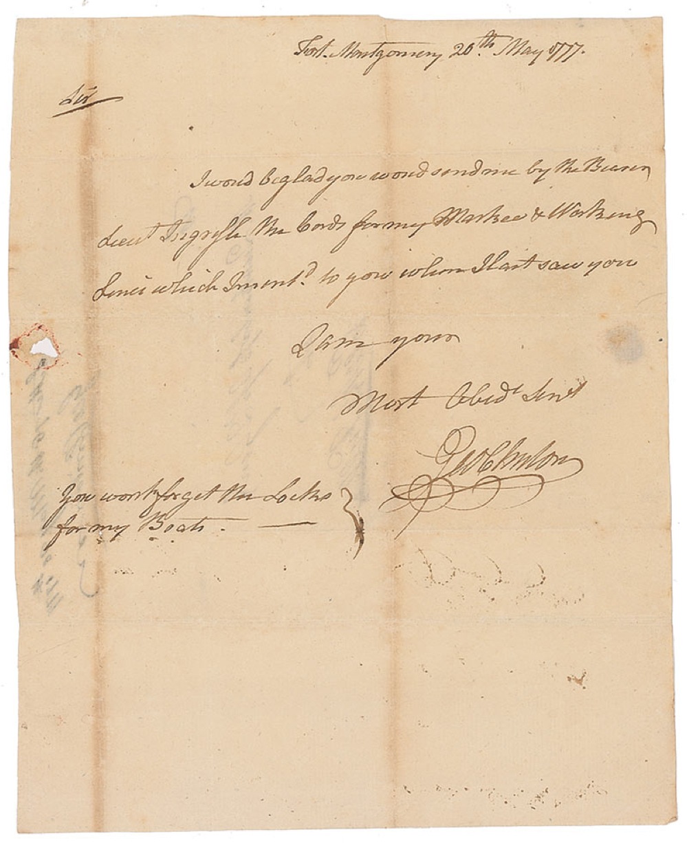 George Clinton Handwritten Letter Signed | RR Auction
