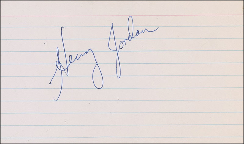 henry jordan signature