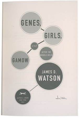 Lot #242 DNA: James D. Watson Book - Image 1