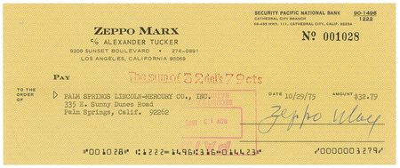 Lot #1305 Zeppo Marx - Image 2