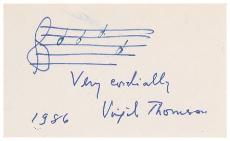 Lot #1073 Virgil Thomson - Image 2