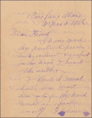 Lot #748 John Greenleaf Whittier - Image 1