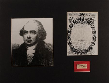 Lot #228 Declaration of Independence: William Ellery Signature - Image 1