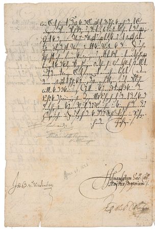 Lot #253 Ferdinand II Signed Document - Image 2