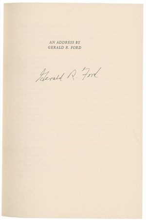 Lot #55 Gerald Ford Book - Image 1