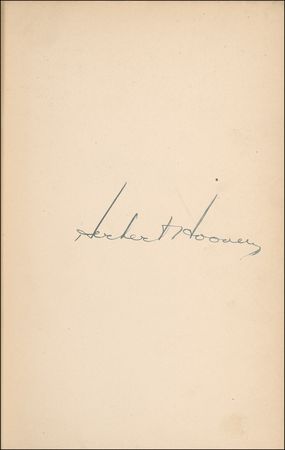 Lot #75 Herbert Hoover Book - Image 1