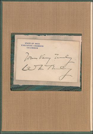 Lot #95 William McKinley Signature - Image 1
