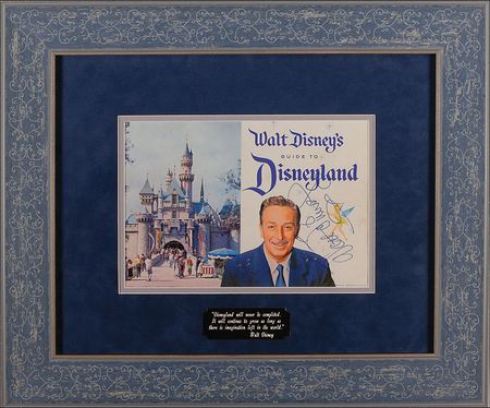 Lot #764 Walt Disney: Walt signs his 1959 guide to Disneyland - Image 2