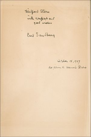Lot #713 Carl Sandburg Book - Image 1