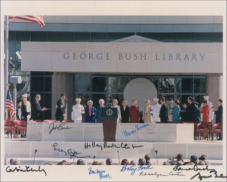 Lot #8 George W. Bush and First Ladies: Seven