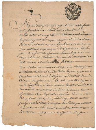Lot #830 Rodolphe Kreutzer Signed Letter - Image 1