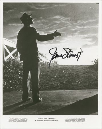 Lot #1372 James Stewart Signed Photograph and Sketch - Image 1