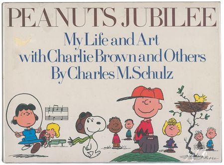 Lot #799 Charles Schulz: ?Sparky? adds a huge full-length Snoopy sketch to his Peanuts Jubilee - Image 2