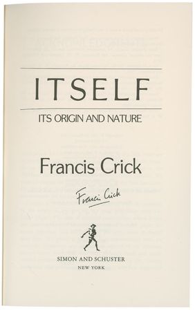 Lot #240 DNA: Francis Crick Book - Image 1