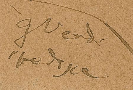 Lot #850 Giuseppe Verdi Envelope Panel - Image 2