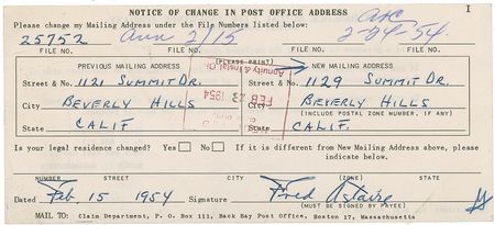 Lot #1107 Fred Astaire Group Lot - Image 1