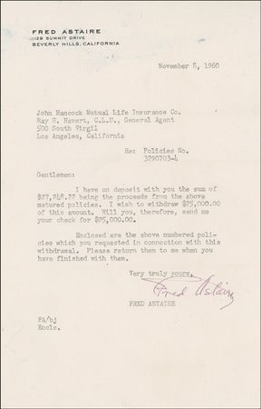Lot #1107 Fred Astaire Group Lot - Image 2