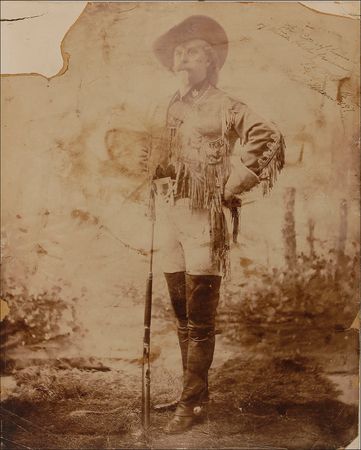 Lot #220 William F. ?Buffalo Bill? Cody: Excellent oversized image of ?Buffalo Bill,? presenting a most dignified pose - Image 1