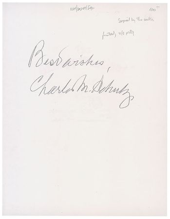 Lot #795 Charles Schulz Book - Image 1