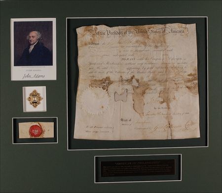 Lot #2 John Adams: Ship’s pass for the brig