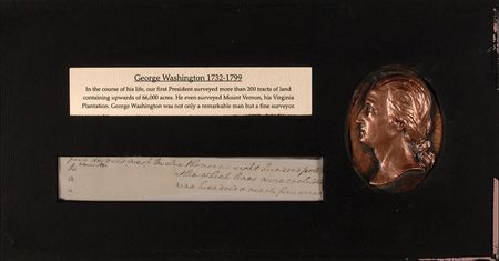 Lot #163 George Washington and Abraham Lincoln: Words in the hands of Washington and Lincoln - Image 1