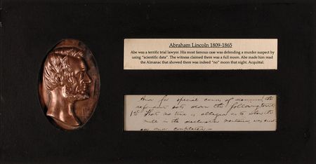 Lot #163 George Washington and Abraham Lincoln: Words in the hands of Washington and Lincoln - Image 2