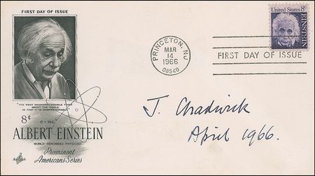 Lot #209 James Chadwick: ?I am interested to see that Einstein is commemorated in this way? - Image 2