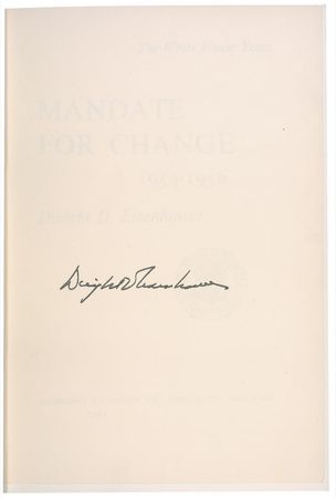 Lot #49 Dwight D. Eisenhower Book - Image 1