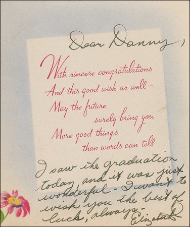 Lot #1376 Elizabeth Taylor: Taylor writes to her 1947 Beverly Hills High dateâ?¦who was arranged by her brother - Image 1