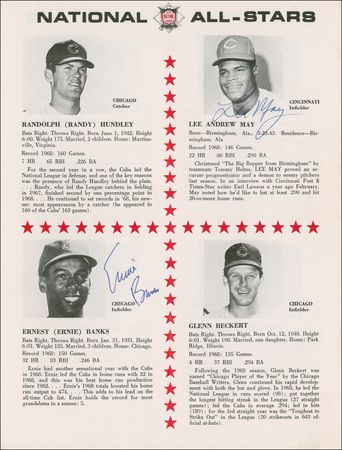 Lot #1442 Baseball: 1969 All Stars Program - Image 1