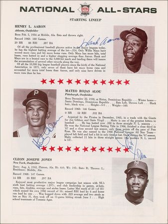Lot #1442 Baseball: 1969 All Stars Program - Image 2