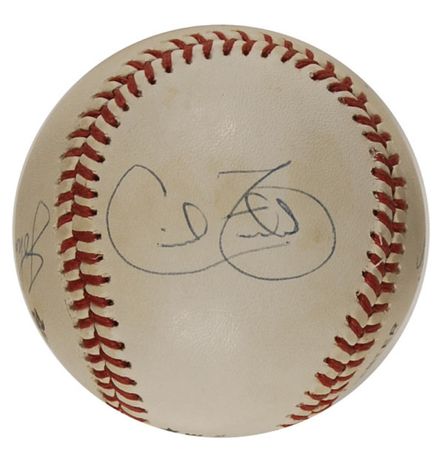 Lot #1541 Mickey Mantle, Willie Mays, and Friends Baseball - Image 5