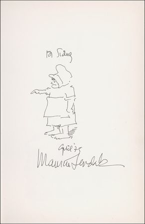 Lot #721 Maurice Sendak: Sendak adorns a first edition of King Grisly-Beard with a rare and desirable sketch - Image 1