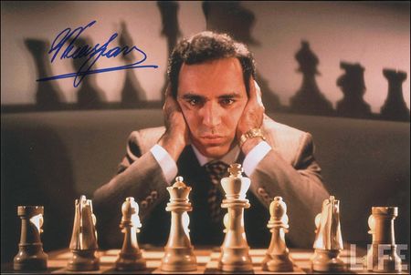 Lot #1519 Garry Kasparov Signed Photographs - Image 1