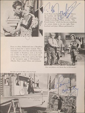 Lot #1320 Musicals: Movie musical pictoral with hundreds of autographs; a star-studded conglomeration of musical icons! - Image 6