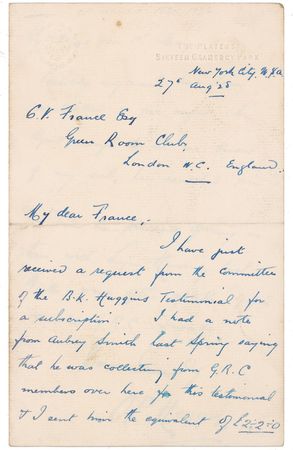 Lot #1214 Frankenstein: O. P. Heggie: Scarce handwritten letter from Frankenstein’s hermit - Image 1