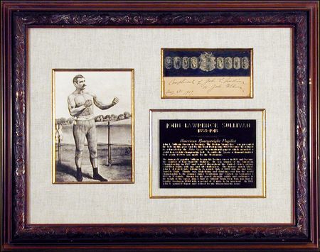 Lot #1639 John L. Sullivan: Signature of heavyweight champion, John L. Sullivan - Image 1