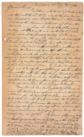 Lot #170 Moses Brown: The rebel founder of Brown University writes to a Continental Congress delegate - Image 1