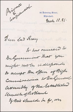 Lot #229 William Gladstone Handwritten Letter Signed - Image 1