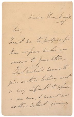Lot #305 John Russell, 1st Earl Russell Handwritten Letter Signed - Image 1