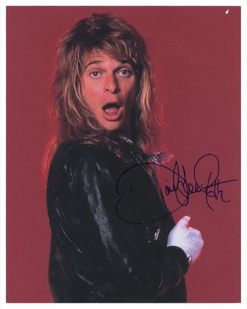 Lot #1035 Van Halen: David Lee Roth Signed Photographs - Image 1