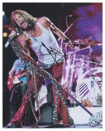 Lot #691 Aerosmith: Steven Tyler Signed Photographs - Image 1