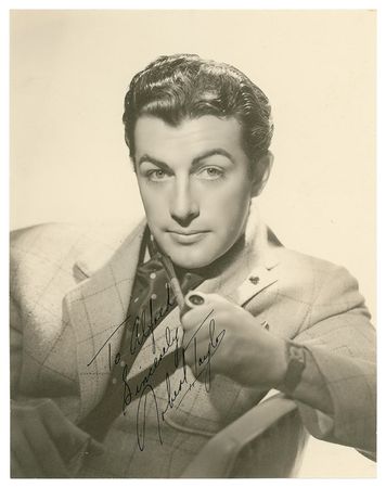 Lot #1411 Robert Taylor: “I’ll put on my tight shoes and bit tie, dust off my umbrella and bowler, put a carnation in my button-hole, and we will dine in style and drink some wine at one of the local greasy-spoons!” - Image 1