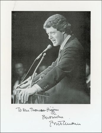 Lot #26 Bill Clinton Signed Photograph
