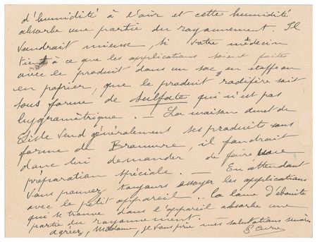 Lot #194 Pierre Curie: Curie advises on the dangers and proper use of radium as a medical treatment in 1905 - Image 2