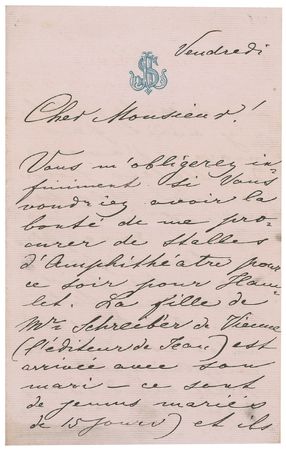 Lot #683 Jetty Strauss Handwritten Letter Signed - Image 1